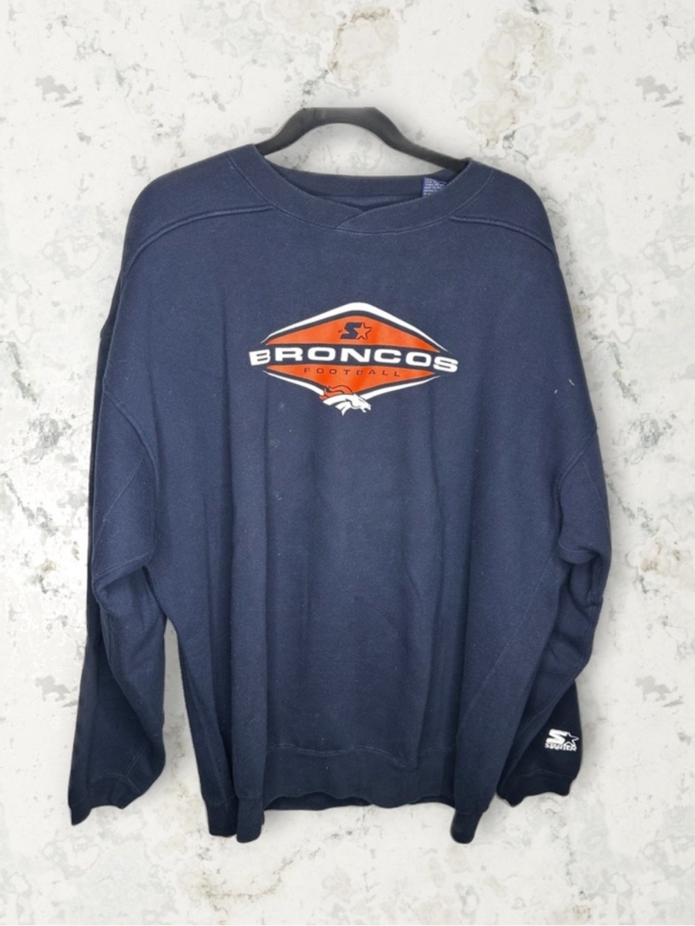 Vintage Starter Denver Broncos NFL Crewneck Sweatshirt XL